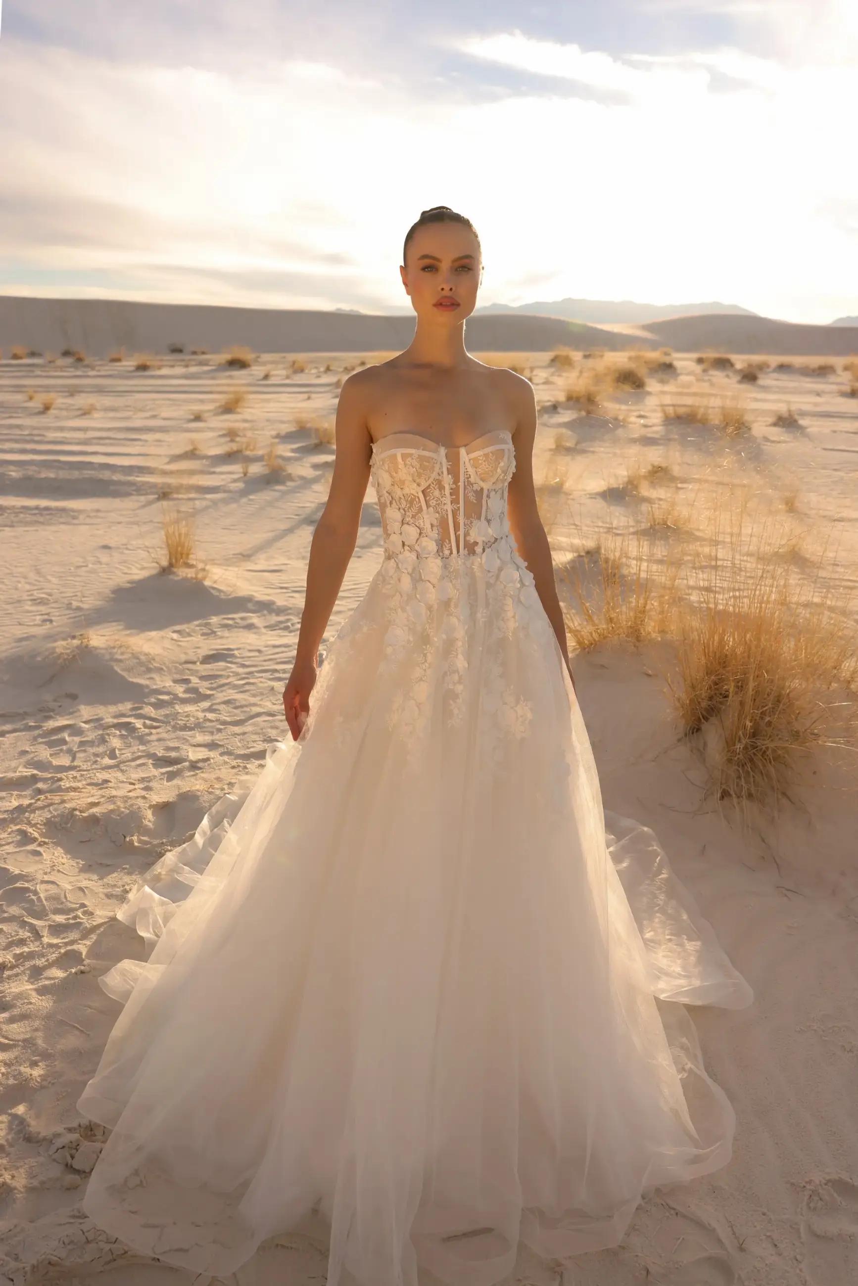 Whimsical Chic: Incorporating Boho Elements into Your Wedding Dress Style Image #1