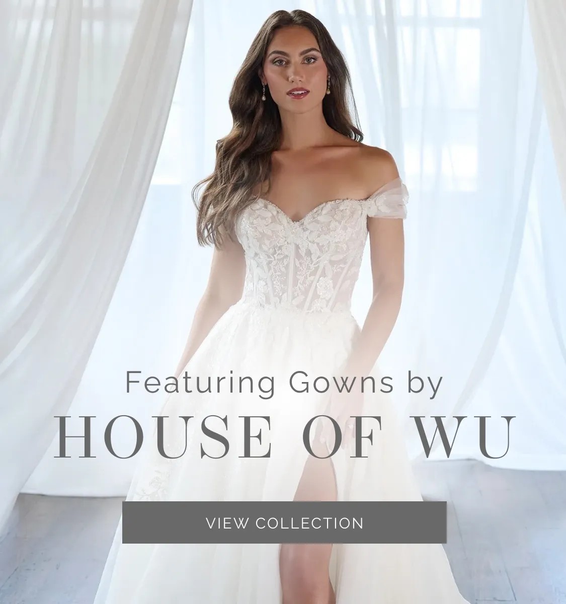 Featuring Gowns by House of Wu at Lace & Veil Mobile