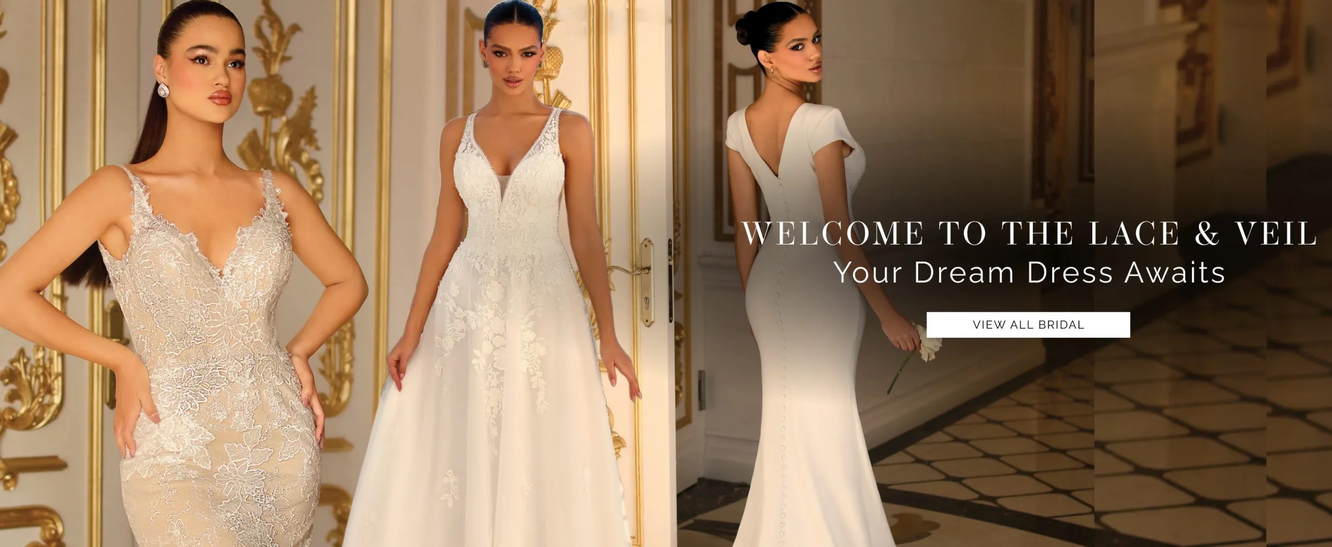 Welcome to the lace & veil Your Dreamd Dress Awaits Desktop